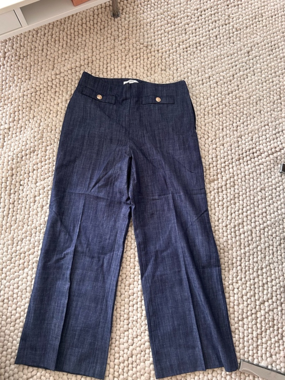 LOFT Dark Blue Wide Leg Jeans